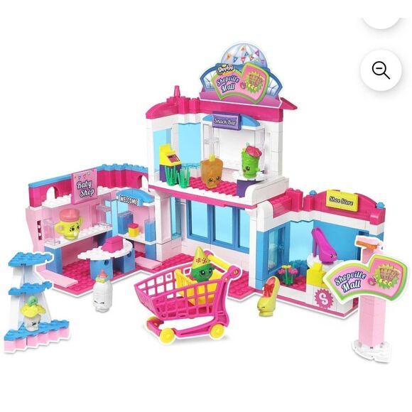 NIB SHOPKINS KINSTRUCTIONS SHOPVILLE MALL BUILDING SET